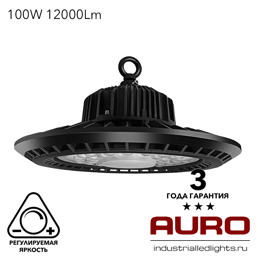 Подвесной промышленный светодиодный светильник AURO-PRO-HB-ECO-100